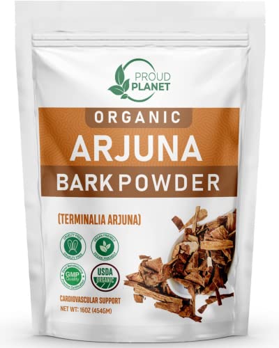 Proud Planet Organic Arjuna Bark Powder - Supports Heart Health, USDA Certified - 16oz