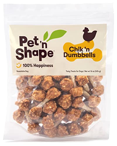 Pet 'n Shape Dog Treats - Natural Chicken & Rice, Healthy Snack for All Dogs - 1 Pound