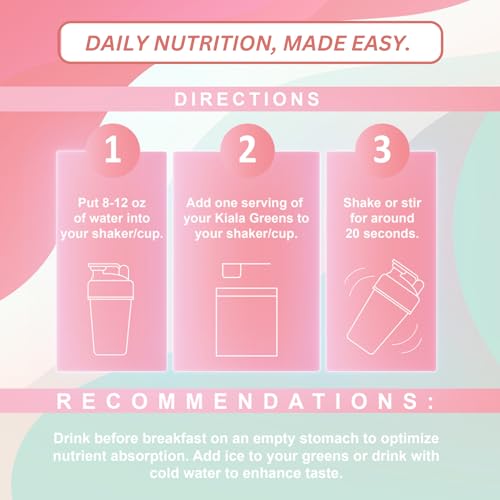 Kiala Nutrition Super Greens - Supports Gut Health & Immunity, Reduces Bloating - 30 Servings