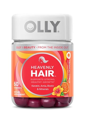 OLLY Heavenly Hair Gummy - Supports Healthy Hair with Keratin & Biotin, 60 Count