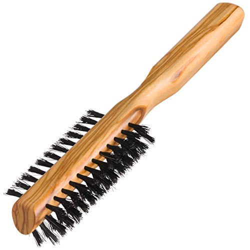 REDECKER Wild Boar Bristle Half Round Hairbrush - Gentle Grooming for All Hair Types - 8.5in