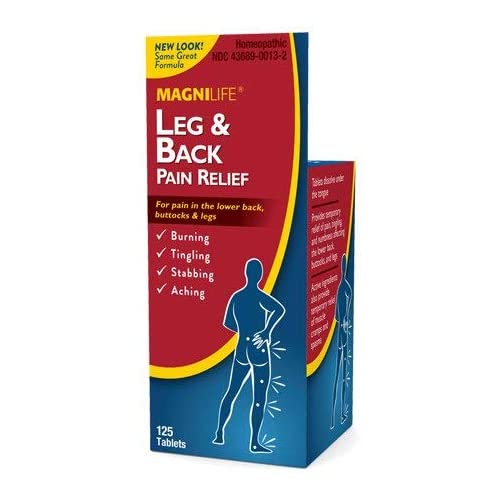 MagniLife Leg & Back Pain Relief - Fast-Acting Natural Remedy, Plant-Derived Blend - 125 Tablets