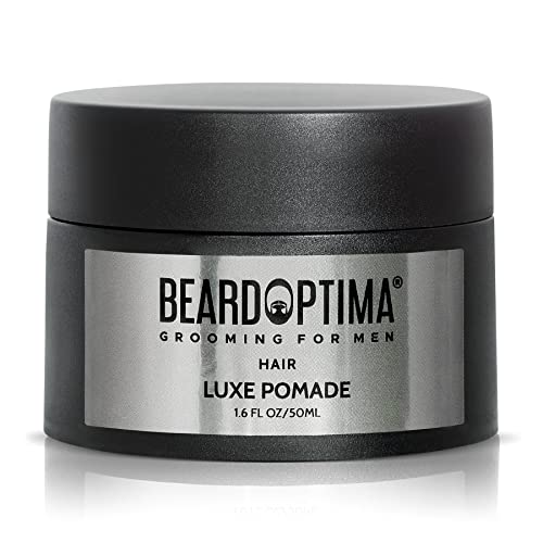 Beardoptima Hair Pomade - Non-Toxic Hold for All Hair Types, Natural Finish - 1.6 FL OZ