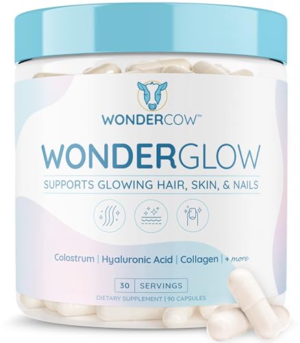 WONDERCOW Hair Skin and Nails Vitamins Bundle - Boosts Growth, Hydrates, Strengthens - 30 Capsules