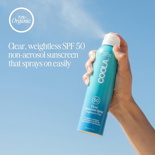 COOLA Organic Sunscreen SPF 50 - Broad Spectrum, Hydrating, Vegan, Gluten Free - 6 Fl Oz