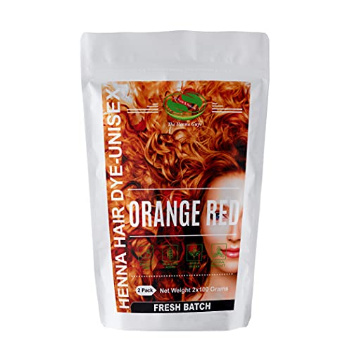 The Henna Guys Hair Dye - 100% Natural, Vegan Formula, Zero Chemicals - 2 Pack, 100g Each