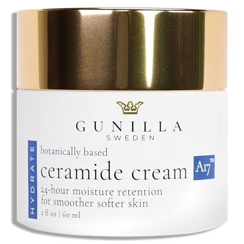 GUNILLA Ceramide Cream - 24-Hour Moisturizer, Reduces Fine Lines, Plant-Based, 2 oz