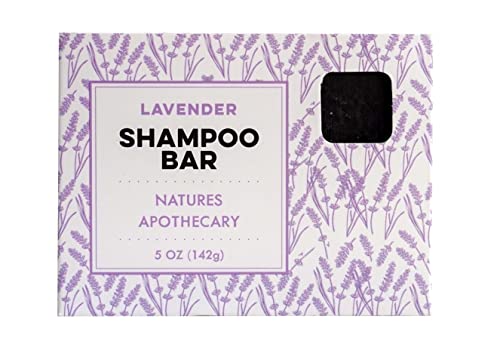 Nature's Apothecary Lavender Shampoo Bar - Nourishing, Plant-Based, Handmade - 5 oz