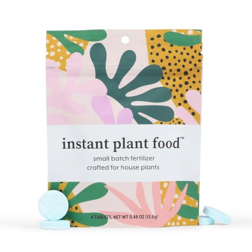 Instant Plant Food Fertilizer Tablets - Nourishing All Houseplants, Vegan & Cruelty-Free - 4 Tablets