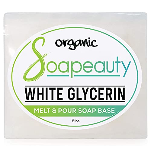 Soapeauty White Soap Base - Natural Moisturizing for Sensitive Skin, Easy DIY Soap Making - 5 lb