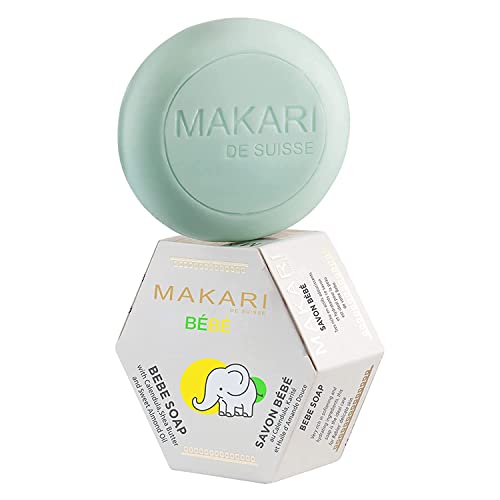 Makari Baby Soap - Gentle Moisturizing Bar for Delicate Skin, 100% Paraben Free - 5.4oz