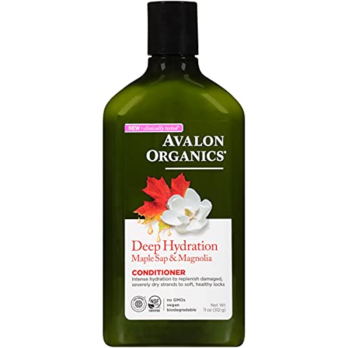 Avalon Organics Deep Hydration Conditioner - EWG Verified, No GMOs, 11 Fl Oz