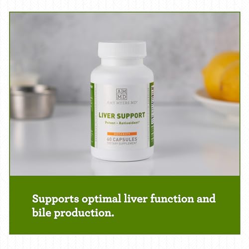 Dr. Amy Myers Liver Support Supplement - Antioxidant Blend for Optimal Function - 60 Capsules