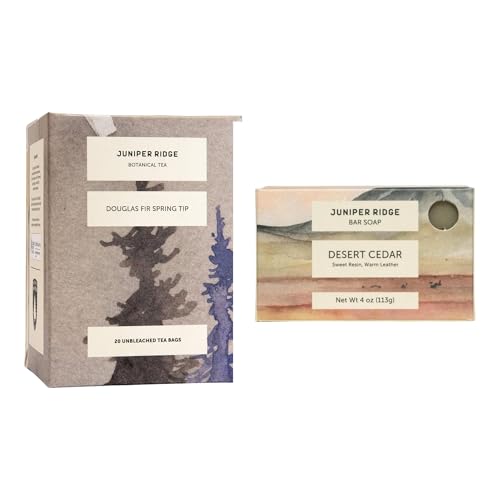 Juniper Ridge Douglas Fir Botanical Tea - Caffeine-Free, Wildcrafted Ingredients - 20 Bags