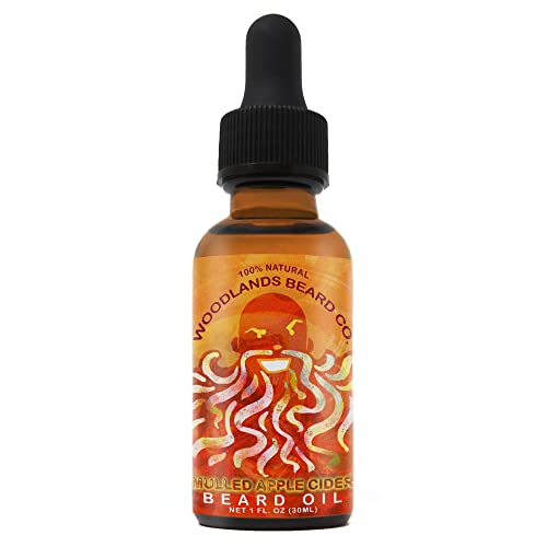 Woodlands Beard Co. Mulled Apple Cider Beard Oil - Nourishing, Spiced Aroma - 1 oz