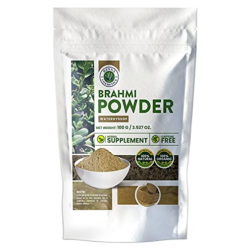 Henna Cosmetics Brahmi Powder - Promotes Hair Growth, 100% Natural & Organic - 100g