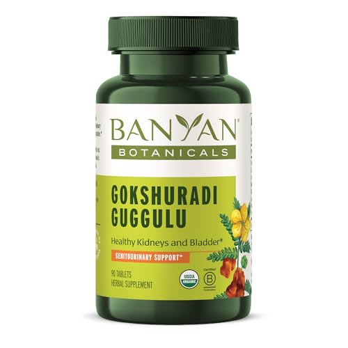 Banyan Botanicals Gokshuradi Guggulu Tablets - Supports Urinary Tract & Prostate Health - 90 Tablets