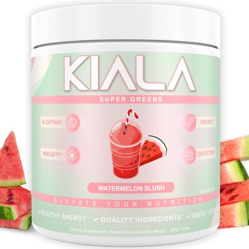 Kiala Nutrition Super Greens - Supports Gut Health & Immunity, Reduces Bloating - 30 Servings