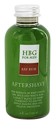 Honeybee Gardens Aftershave - Soothes & Moisturizes Skin, Bay Rum Scent - 4 oz Vegan, Gluten-Free