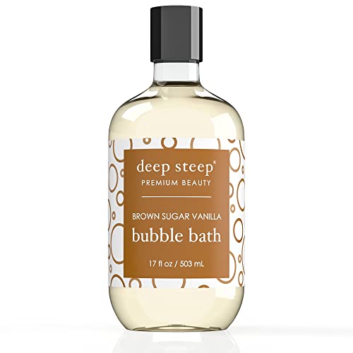 Deep Steep Bubble Bath - Soothing Shea Butter, Hydrating Oils, Brown Sugar Vanilla - 17oz