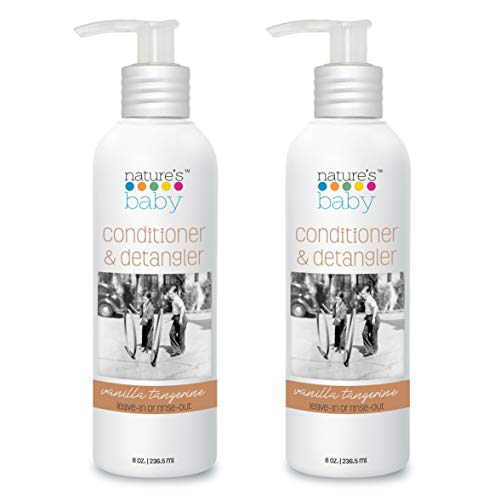 Nature's Baby Conditioner - Moisturizing Sensitive Skin, Vegan & Organic - Vanilla Tangerine 8oz