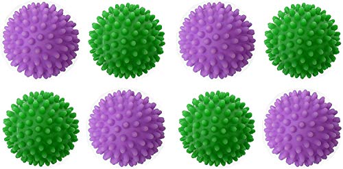 Black Duck Brand Dryer Balls - Natural Fabric Softener & Static Reducer - Set of 8, 2.75" Each