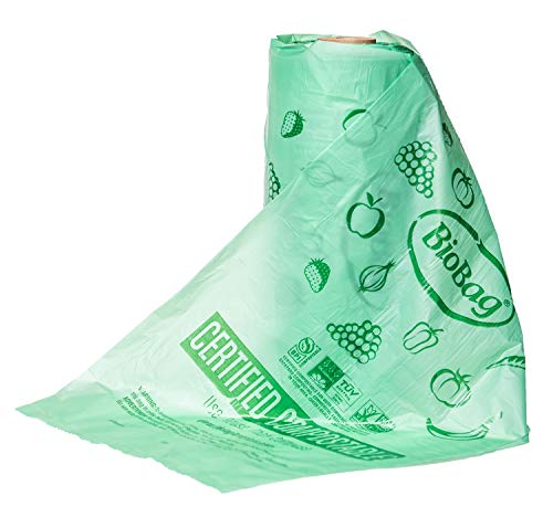 BioBag Compostable Produce Bags - Certified Compostable, GMO-Free, 3200 Bags, 11x17