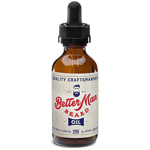 Better Man Beard Oil - Nourishing Hydration, Lavender & Rosemary - 2 oz Natural Conditioner