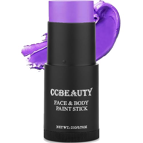 CCBeauty Body Paint Stick - Vitamin E & Aloe, Long-Lasting Full Coverage, Purple - 0.35oz