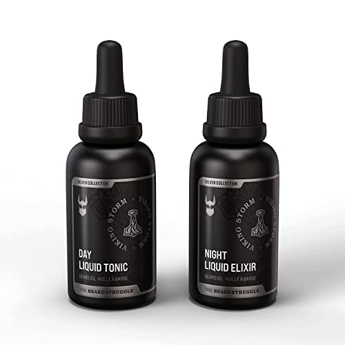 The Beard Struggle Beard Oil Bundle - Moisturizes, Softens & Strengthens - Viking Storm, 2-Pack