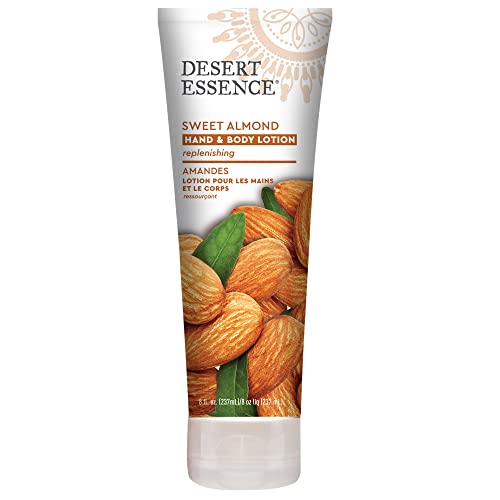 Desert Essence Body Lotion - Hydrating Organic Shea Butter & Jojoba Oil - 8oz Sweet Almond