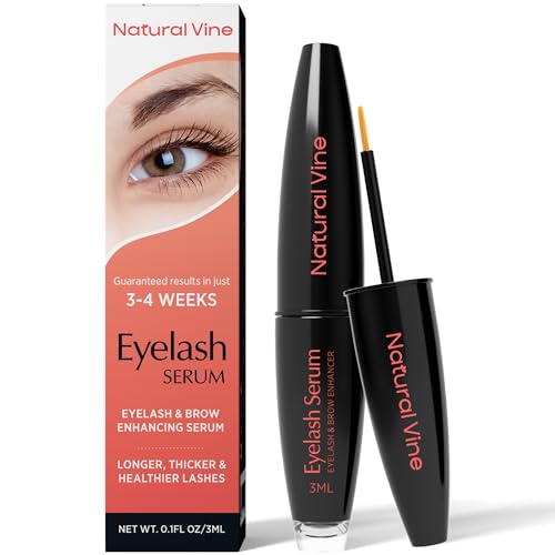 Natural Vine Eyelash & Brow Serum - Boost Length & Fullness, Cruelty-Free - 6ml