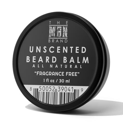 The Man Brand Beard Balm - Fragrance-Free Leave-in Conditioner, Moisturizes & Styles - 1 oz