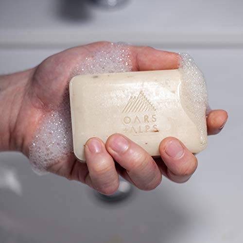 Oars + Alps Men's Bar Soap - Deeply Moisturizing with Shea Butter & Juniper, TSA Approved - 6oz