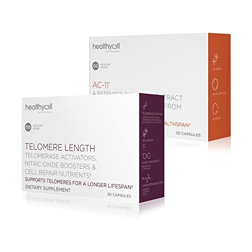 Healthycell Telomere Length + AC-11 - Supports DNA Repair & Anti-Aging - 30 Capsules