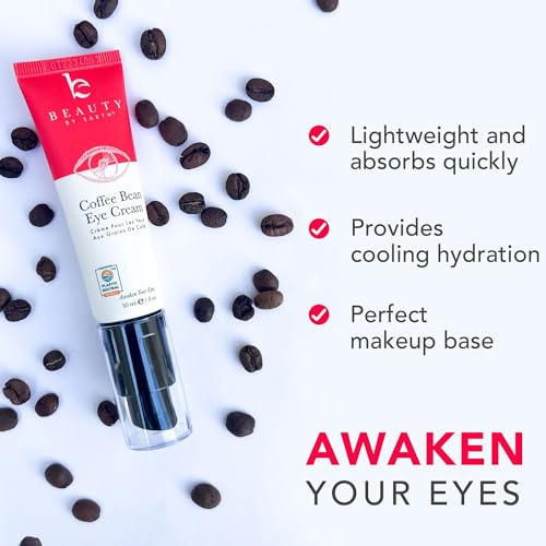 Caffeine Eye Cream - Reduces Dark Circles & Puffiness, Hydrating with Glycerin & Vitamin E - 0.5oz