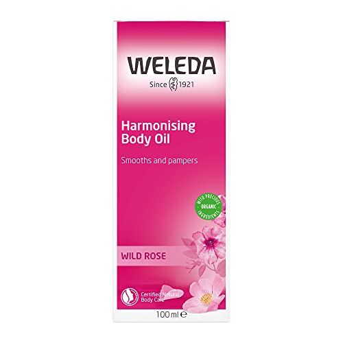 Weleda Wild Rose Body Oil - Luxurious Moisture, Plant-Rich Ingredients - 3.4 Fl Oz