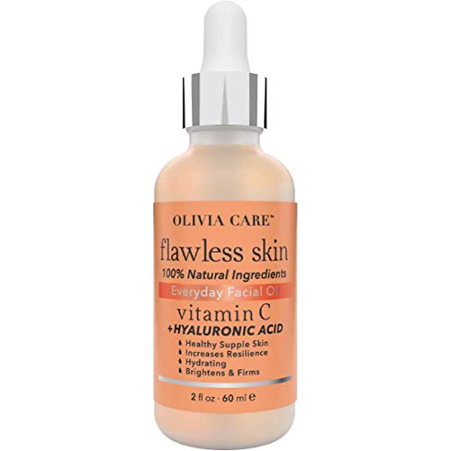 Olivia Care Face Oil - Revitalizing Hydration with Vitamin C & Hyaluronic Acid - 2 fl oz