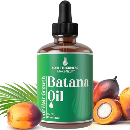 Hair Thickness Maximizer Batana Oil - Strengthens & Nourishes Hair Growth, Vegan - 1oz