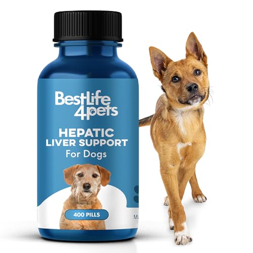 BestLife4Pets Dog Liver Support - Promotes Detox, Nutrient Absorption, 100% Natural - 60 Tablets