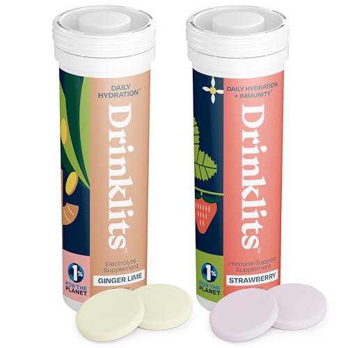 Drinklits Hydration & Immune Support Pack - Sugar-Free, Electrolytes, Gluten-Free - 20 Servings