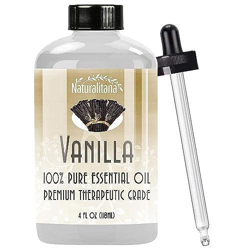 Naturalitana Vanilla Essential Oil - Pure Fragrance for Diffusers, Soaps & DIY Projects - 4oz