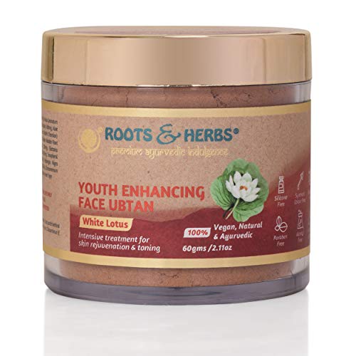 Roots & Herbs Ayurvedic Face Mask - Nourishes & Tones, 100% Vegan, Paraben-Free - 60g