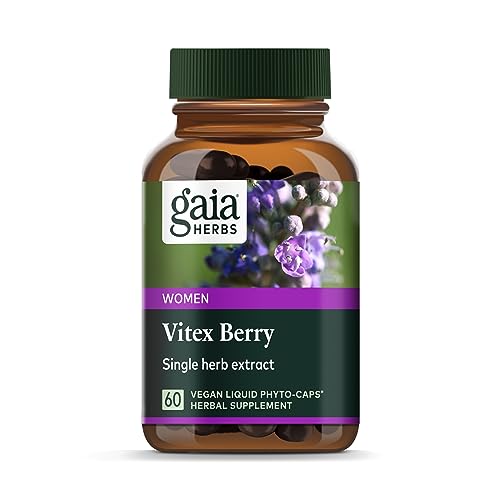 Gaia Herbs Vitex Berry Capsules - Supports Hormone Balance & Women's Health - 60 Vegan Caps