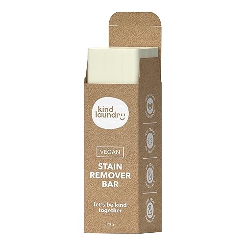 Kind Laundry Stain Remover Bar - Vegan, Gluten-Free, Travel-Friendly, Unscented - 90g