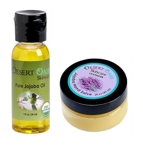 Desert Oasis Skincare Jojoba Body Oil & Lavender Salve - Nourishing, Natural Ingredients - 1oz