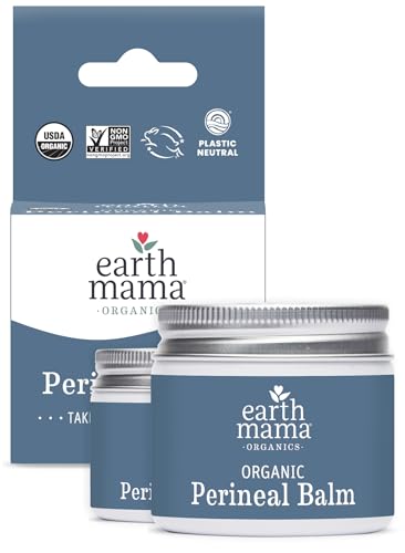 Earth Mama Feminine Care Set - Soothing Organic Perineal Balm with Witch Hazel & Calendula - 4oz