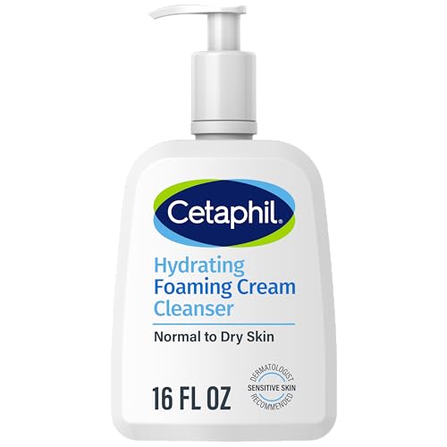 Cetaphil Cream to Foam Face Wash - Hydrating, Soothing Aloe, Hypoallergenic, 16 oz