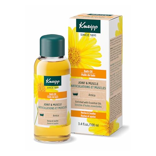 Kneipp Arnica Bath Oil - Relieves Sore Muscles, Vegan Formula - 3.38 fl oz, Up to 10 Baths