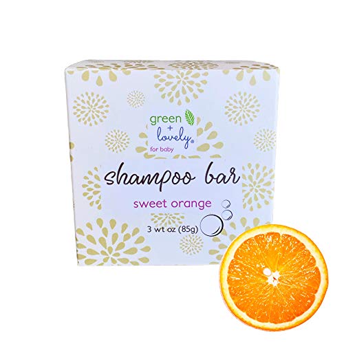 Green + Lovely Sweet Orange Kids Shampoo & Body Bar - Gentle, Nourishing Formula - 4oz